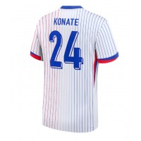 Camisa de Futebol França Ibrahima Konate #24 Equipamento Secundário Europeu 2024 Manga Curta